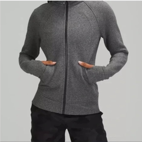 Lululemon Scuba Full-Zip Hoodie Grey Size 4 - Picture 2 of 8